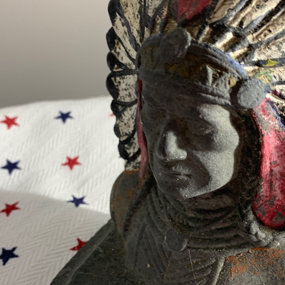 Tribal Chief Indian Book End - Make an OFFER - Picture 8 of 14